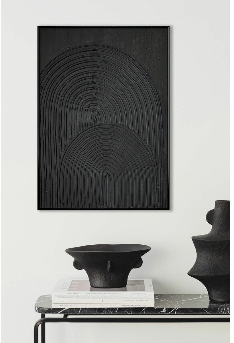Картина для интерьера Черные арки №1 DECORMARKT 40х50 см