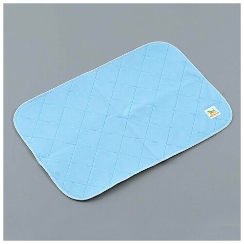 Пелёнка для животных многоразовая впитывающая 70 х 100 см голубой 2610₽