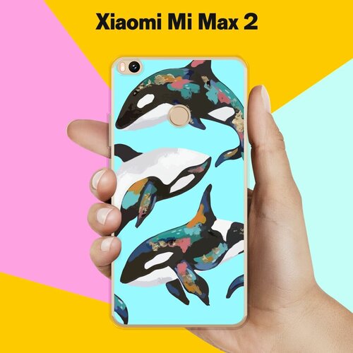 Силиконовый чехол на Xiaomi Mi Max 2 Косатки / для Сяоми Ми Макс 2