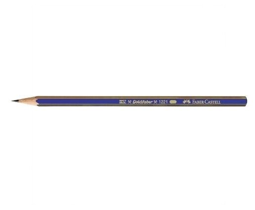 Faber-Castell Карандаш чернографитный Faber-Castell "Goldfaber 1221" 2B, заточенный