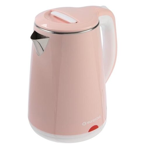 фото Чайник электрический eurostek eek-2044, пластик, колба металл, 1.8 л, 2200 вт, розовый 6535551