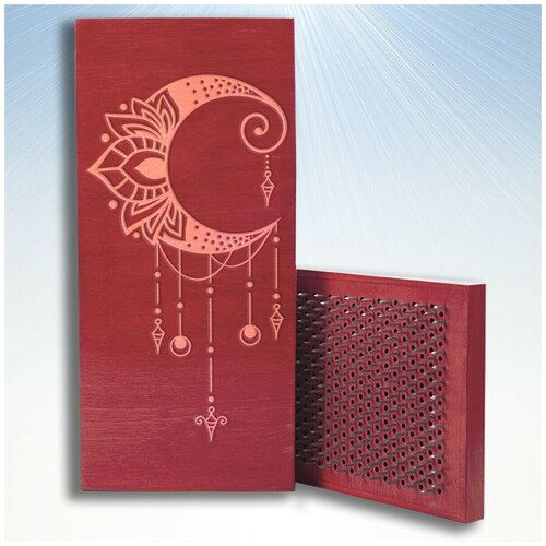 фото Доска садху с динамическими гвоздями, узоры месяц - 1178 красная goodwood