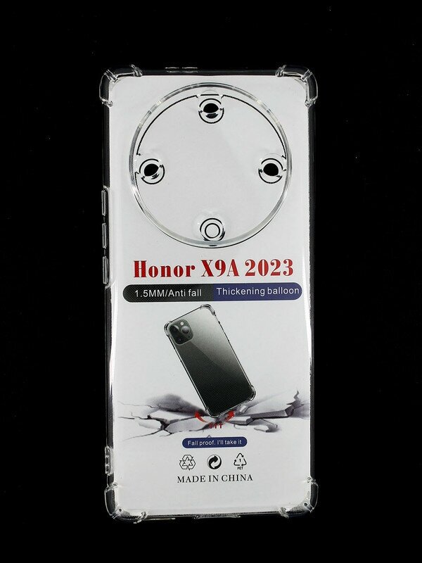 Противоударный силиконовый прозрачный чехол для Honor X9A, с защитой камеры и углов