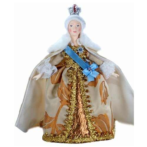 Кукла коллекционная в костюме императрицы Екатерины II Великой.