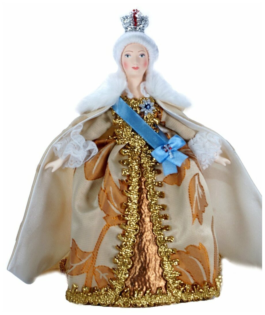 Кукла коллекционная в костюме императрицы Екатерины II Великой.