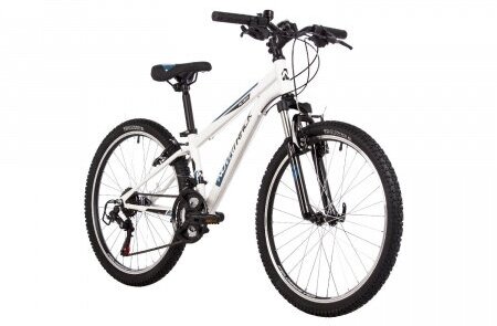 Велосипед NOVATRACK 24" ACTION сталь 12', белый, 18 скор. TZ500/TS-38/TZ500/SG-6S, V-brake