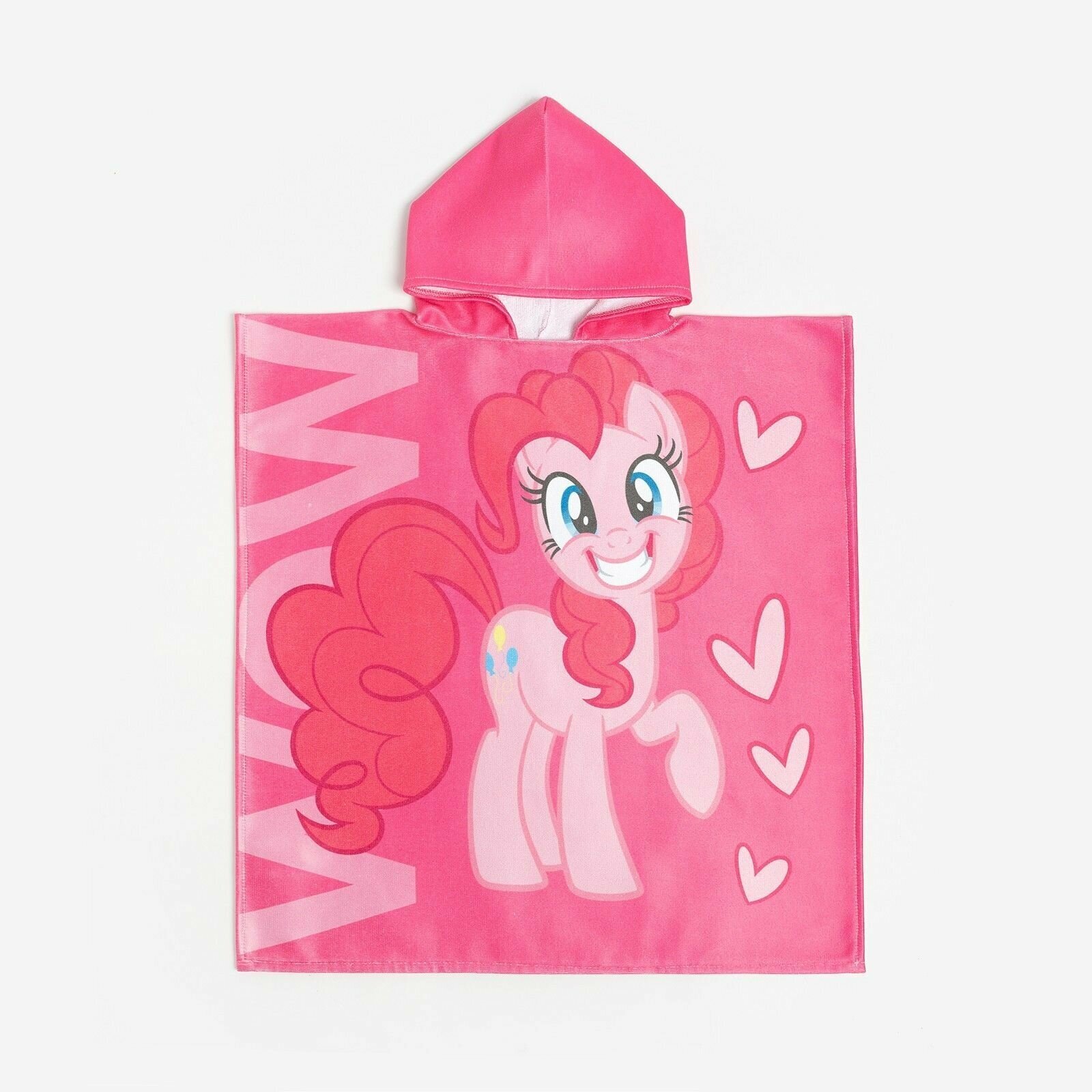 Полотенце-пончо детское махровое My Little Pony Пинки Пай 60х120 см, 50% хл, 50% полиэстер