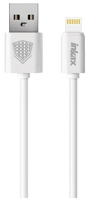 USB кабель inkax CK-51 Fast Lightning 8-pin, 1м, TPE (белый)