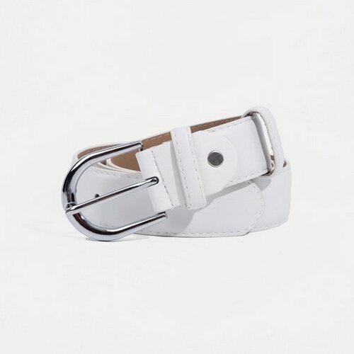 фото Ремень сима-ленд, размер 105, белый сима-лэнд