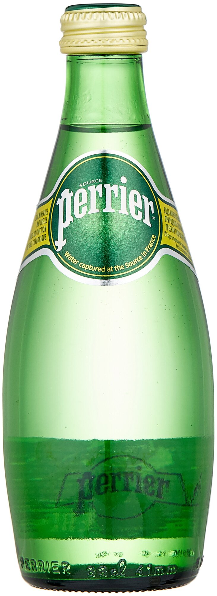 Вода минеральная Perrier (Перье) 4 шт. по 0.33 л, газированная, стекло