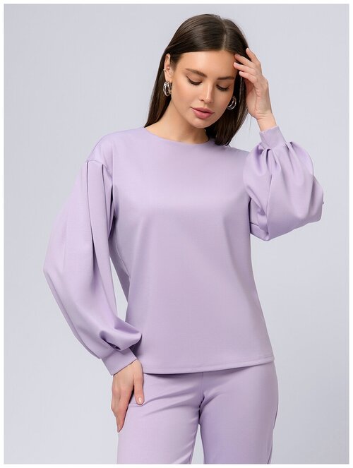 Блуза  1001dress, размер 50, фиолетовый