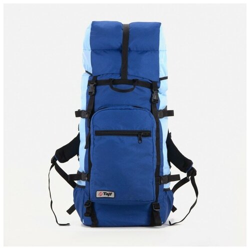 Рюкзак туристический, 90 л, отдел на шнурке, наружный карман, цвет синий