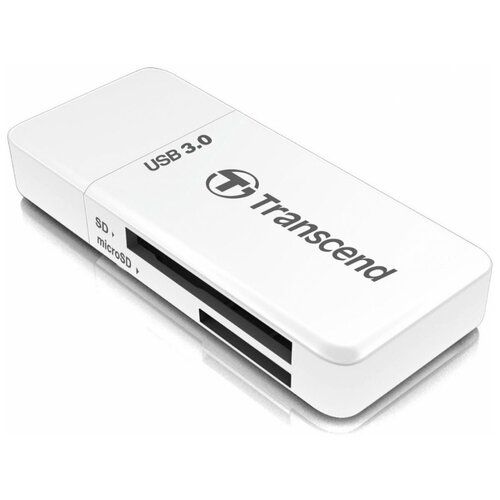 Кардридер Transcend RDF5 белый кардридер transcend rdc8 черный