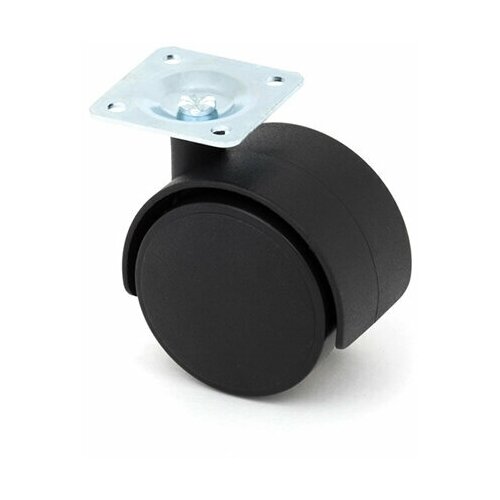 Опора колесная на платформе d50мм шар черная S-Locked