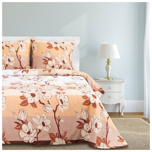 фото Постельное белье семейное этель гармония, бязь, 2 наволочки 70 х 70 см, бежевый