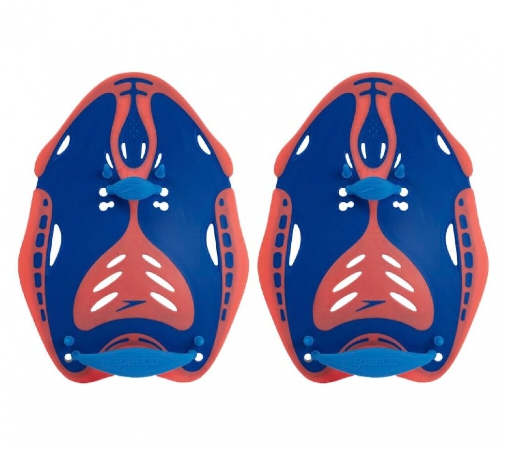 Лопатки для гребли Speedo BIOFUSE POWER PADDLE AU BLUE/ORANGE оранжевый/синий р. M, JQER92JDYO