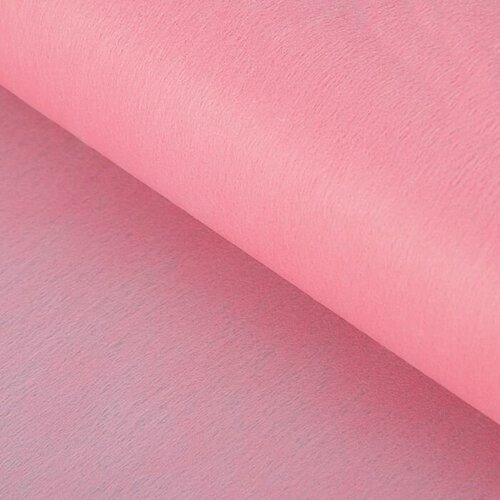 Фетр для упаковок и поделок, однотонный, розовый, двусторонний, рулон 1шт, 0,5 x 20 м