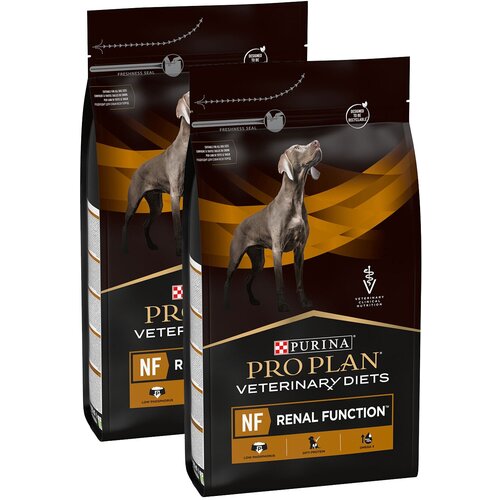 Сухой корм PRO PLAN VETERINARY DIETS NF RENAL для взрослых собак при заболеваниях почек (3 кг + 3 кг) pro plan veterinary diets nf renal для взрослых собак при заболеваниях почек 3 кг х 4 шт