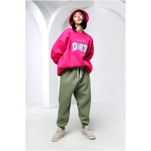 Штаны утеплённые женские, размер XL, цвет хаки