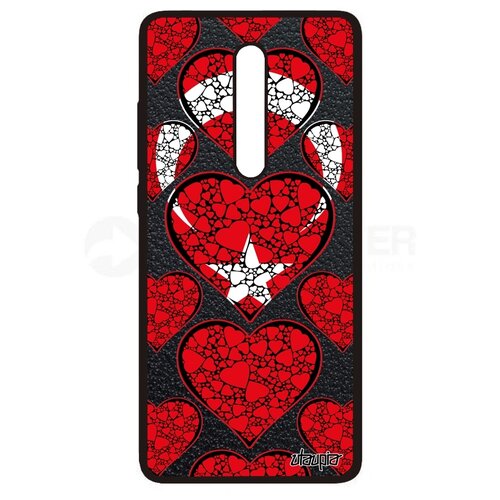 фото Чехол для xiaomi redmi k20, "флаг турции с сердцем" страна государственный utaupia