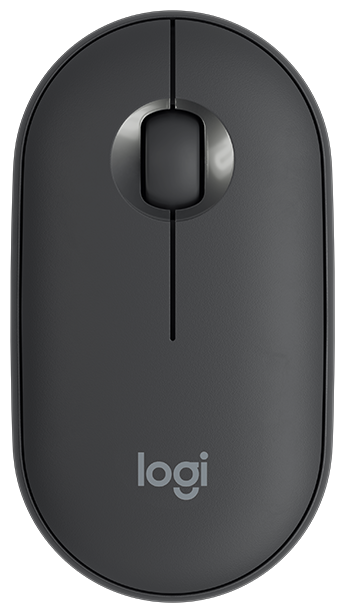Мышь Logitech Wireless 2 Pebble M350, графит