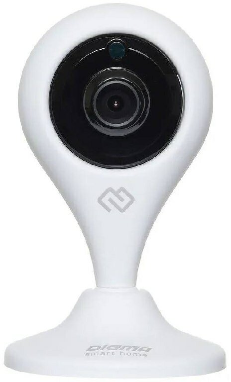 Камера видеонаблюдения IP, Digma, 1080p, 3.6 мм, светодиодная подсветка, ИК-подсветка, съемка в HDR, детектор движения, шифрование, белого цвета