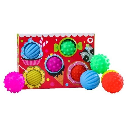 фото Подарочный набор развивающих мячиков "вкусняшки" 5 шт. 4916697 крошка я