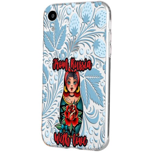 Силиконовый чехол Mcover для Apple iPhone XR с рисунком Matreshka from Russia силиконовый чехол mcover для xiaomi poco m3 с рисунком matreshka from russia