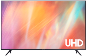 55" Телевизор Samsung UE55AU7100U LED, HDR (2021), черный