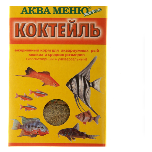Корм универсальный Аква меню Коктейль для рыб, 15 гр аква меню корм коктейль 650133 0 015 кг 40316 34 шт