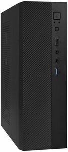 Фото Exegate EX291267RUS Корпус Desktop ExeGate MI-301U (mATX/mini-ITX, без БП, 1*USB+1*USB3.0, аудио, черный)