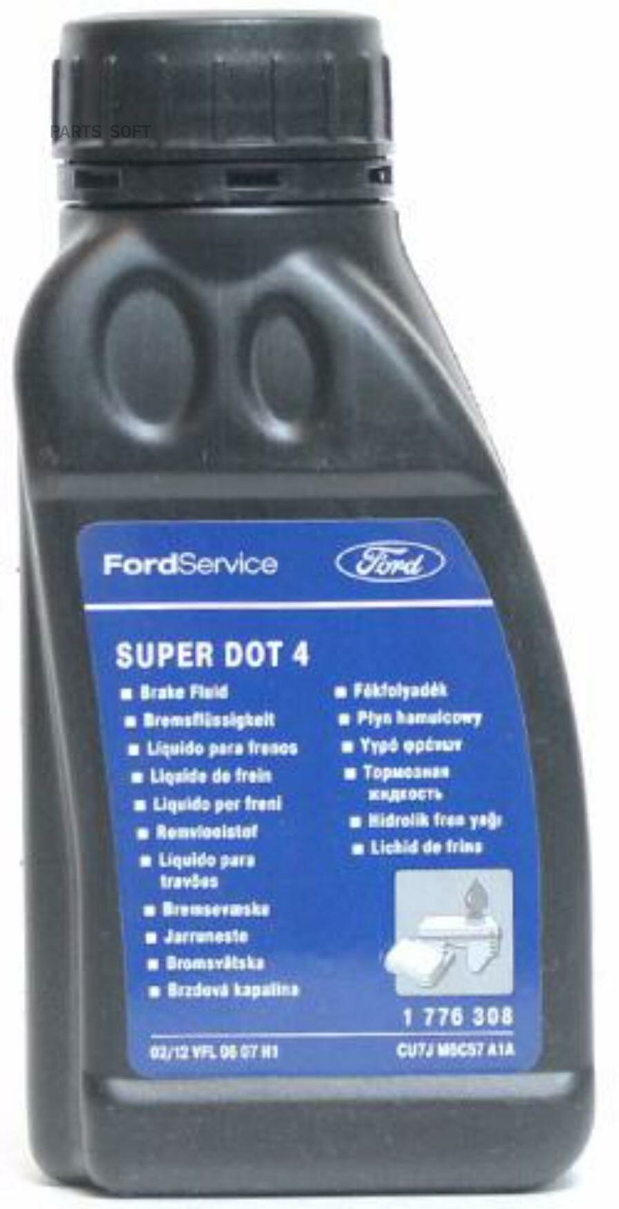 FORD 1776308 OEFORD-_тормозная жидкость! Ford Super DOT-4 (0.25L)\