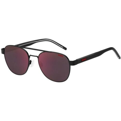 Солнцезащитные очки HUGO, авиаторы, оправа: металл, для мужчин, черный