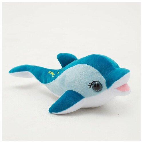 мягкая игрушка непоседа дельфин серый 39 см Мягкая игрушка «Дельфин», цвет синий, 36 см