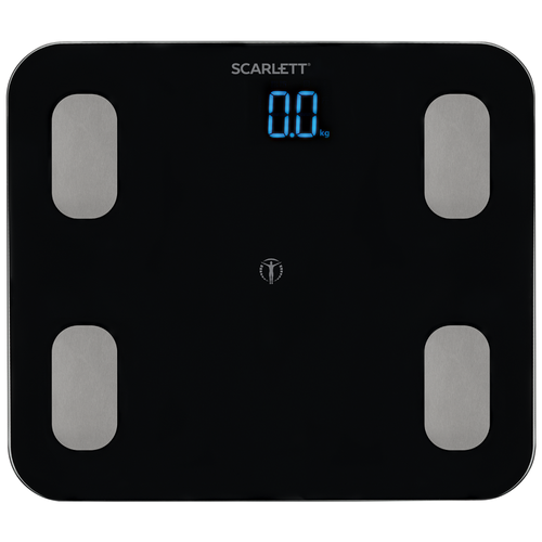 Напольные электронные весы, диагностика с bluetoot Scarlett SC-BS33ED46 черный