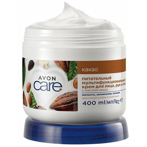 Питательный крем для лица и тела Avon, с маслом какао, 400 мл крем для тела и лица weis питательный 100мл