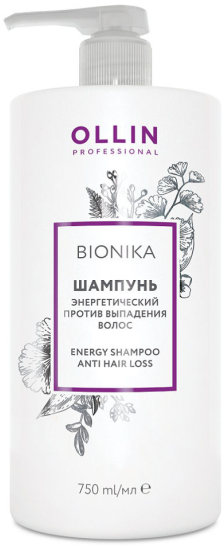 Ollin Prof BioNika Шампунь энергетический против выпадения волос 750 мл 1 шт