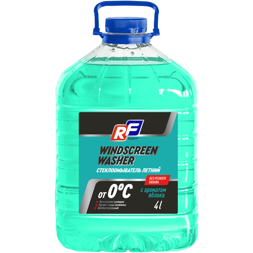 Жидкость для стеклоомывателя RUSEFF Жидкость для стекломывателя Ruseff летняя, 0°C, 4 л, 1 шт.
