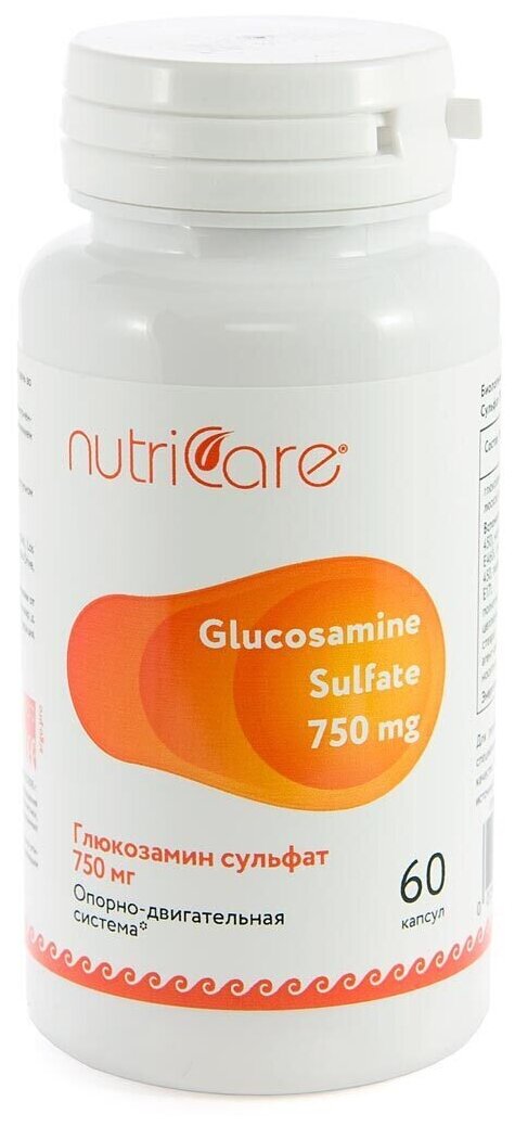 NutriCare Глюкозамин сульфат капс., 60 шт.