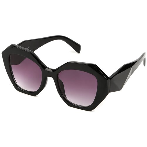 фото Солнцезащитные очки fabretti, вайфареры, складные, с защитой от уф, градиентные, для женщин, черный