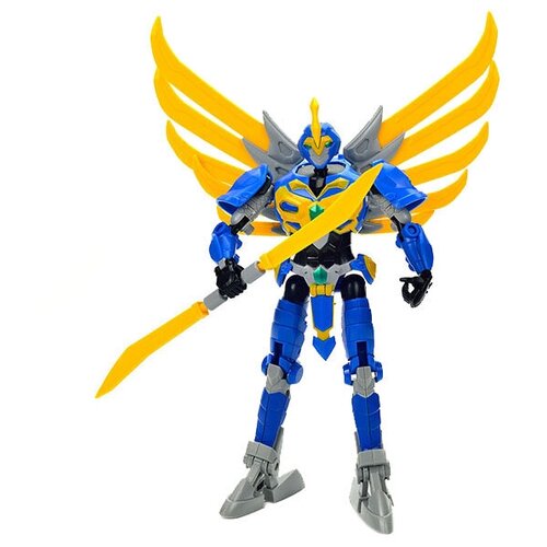 Трансформер Machine Boy Космические Звери Хищная птица, сине-желтый