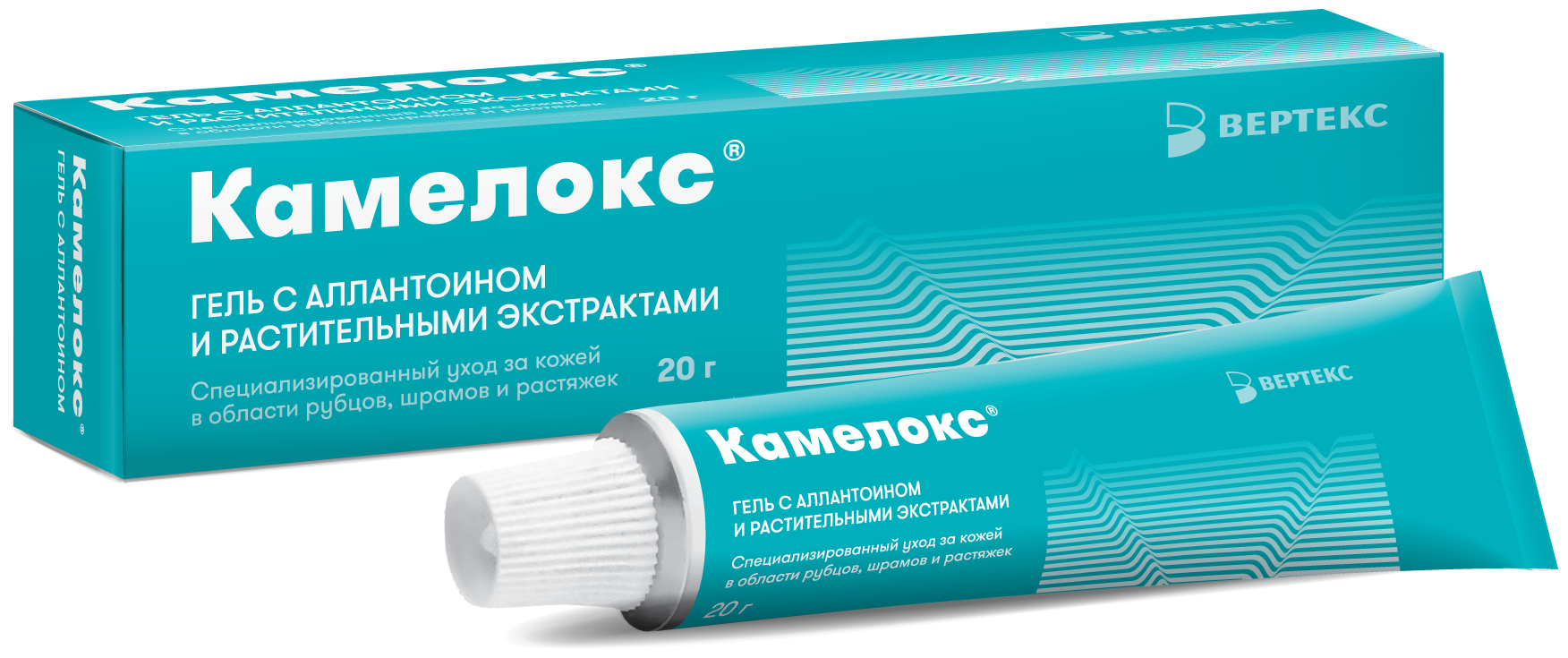 Камелокс, гель с растительными экстрактами и аллантоином, 20 г