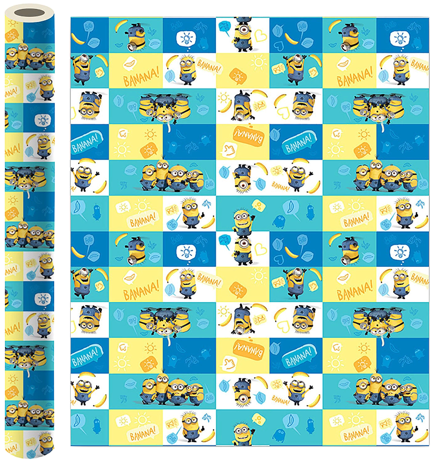 Бумага упаковочная ND Play Minions №2 3D дизайн 100x70 см 2 шт.