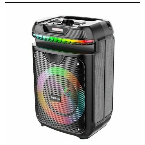 Беспроводная блютуз колонка с микрофоном и пультом ZQS - 8139 портативная акустика bluetooth музыкальная гарнитура 299000₽