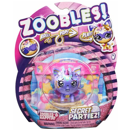 Zoobles Игровой набор Секретная вечеринка трансформирующийся зверек Дракон 6061944/20137615