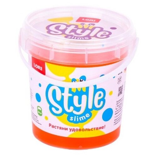 Слайм Lori Style Slime классический, оранжевый с ароматом апельсина, 150мл