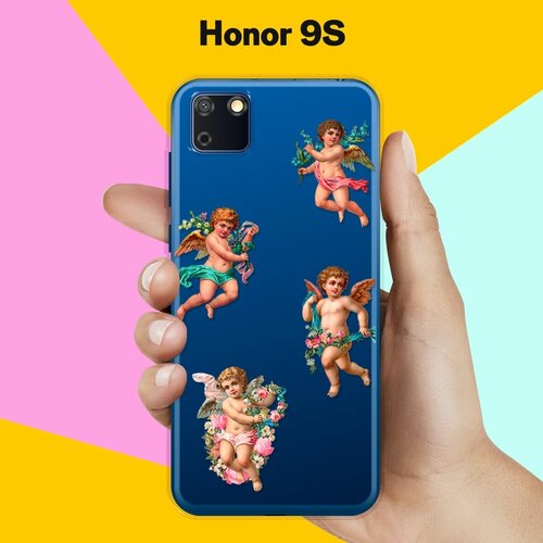 Силиконовый чехол Ангелочки на Honor 9S силиконовый чехол фиолетовые цветки на honor 9s хонор 9s