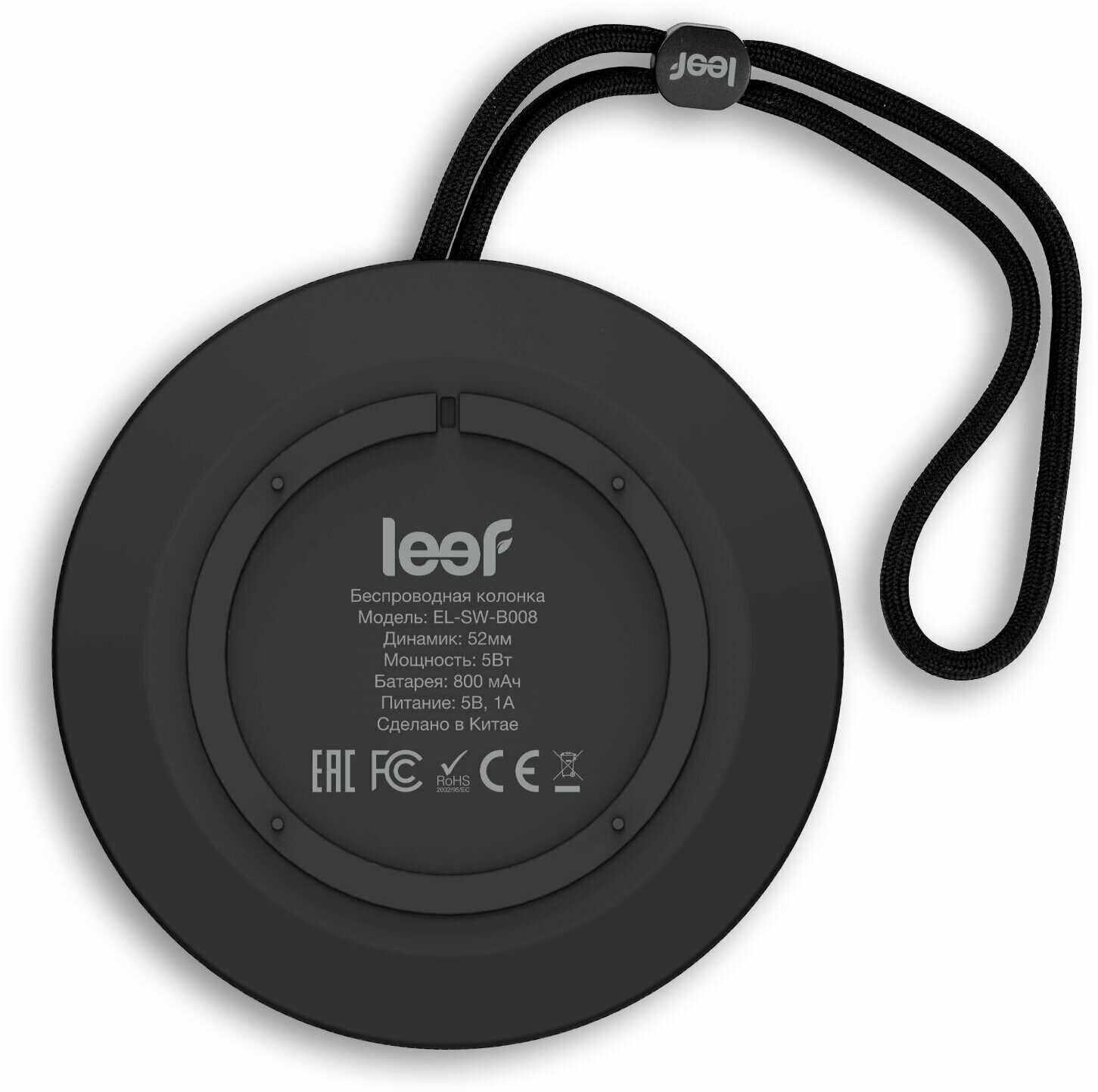 Беспроводная колонка, Bluetooth портативная колонка, Leef EL-SW-B008, цвет черный