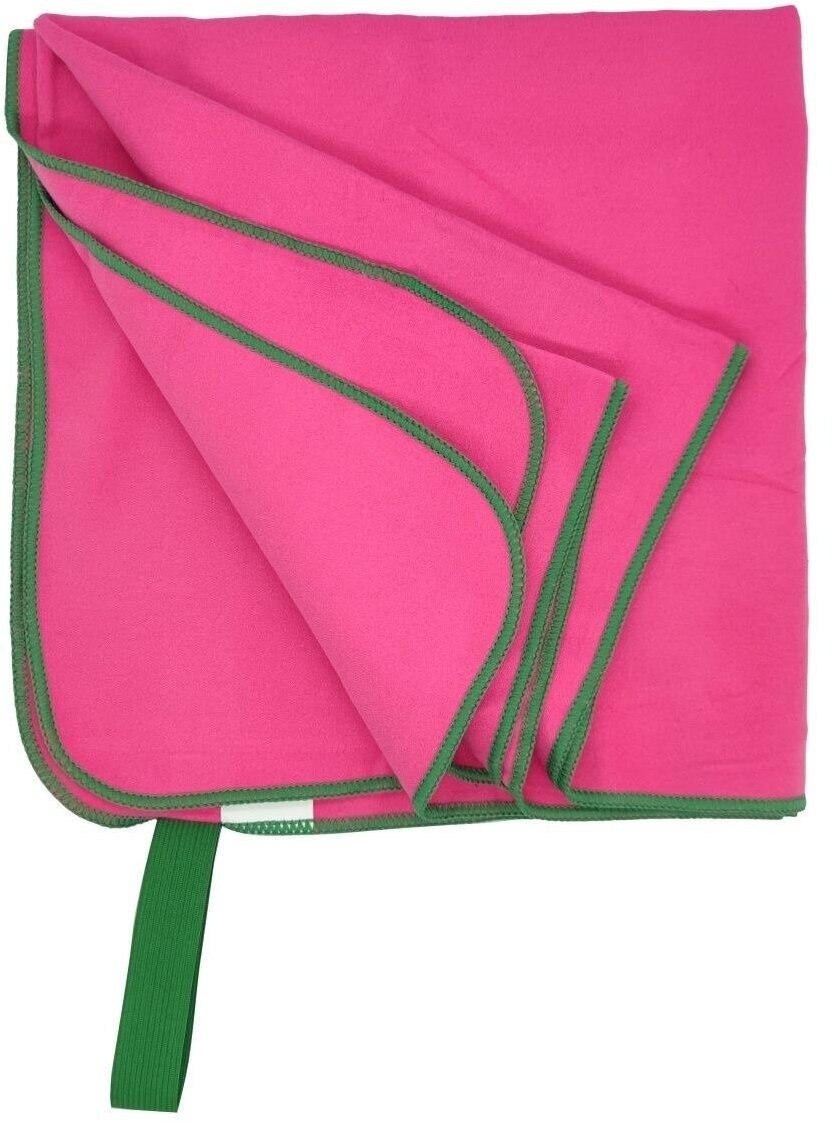 Полотенце спортивное для бассейна 50x100 розово-зеленое - фотография № 13