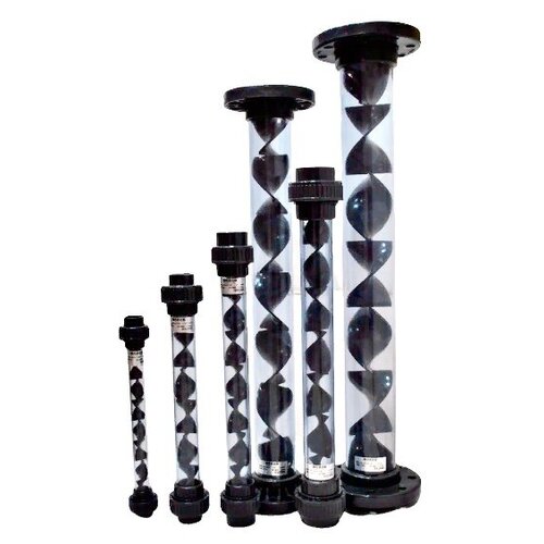 Статический смеситель ПВХ прозрачный DN100 4